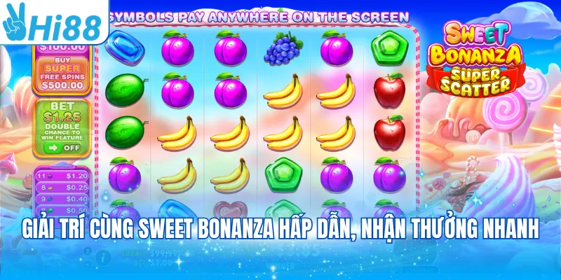 Giải trí cùng Sweet Bonanza hấp dẫn, nhận thưởng nhanh