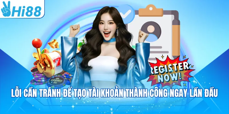 Lỗi cần tránh để tạo tài khoản thành công ngay lần đầu