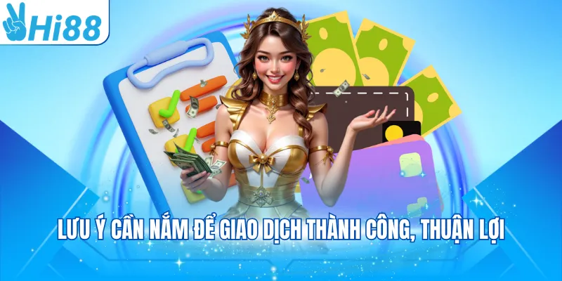 Lưu ý cần nắm để giao dịch thành công, thuận lợi