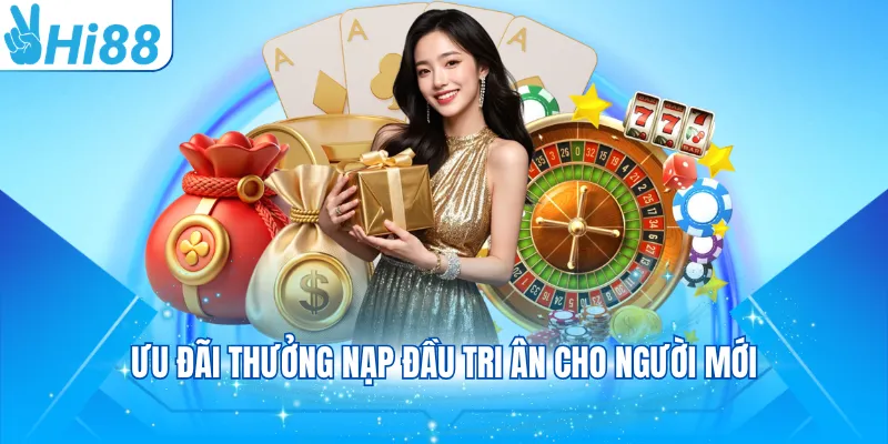 Ưu đãi thưởng nạp đầu tri ân cho người mới